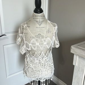 Crochet top cream